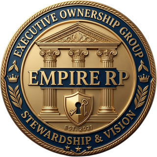 Empire RP Executive Ownership Group seal — Stewardship & Vision, established 2021